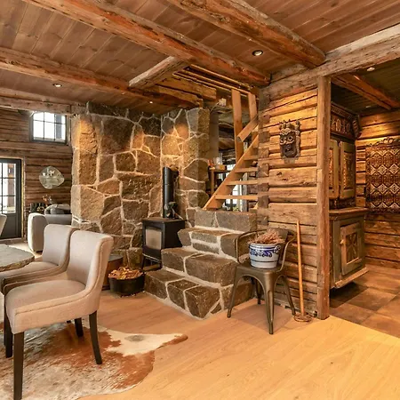 Timber With Stone Fireplace And Fell Views Flesberg